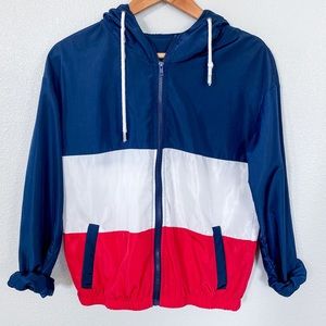 Red White & Blue Windbreaker